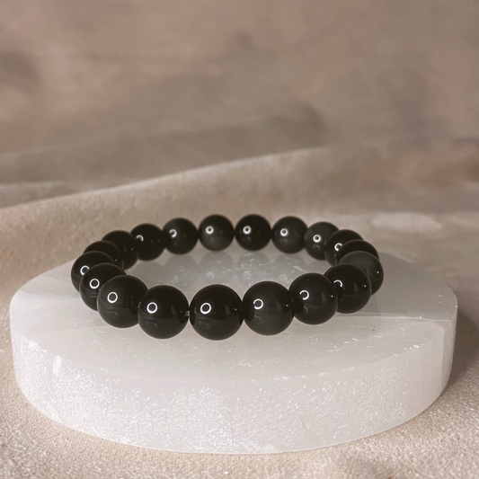 Obsidian Bracelet - Black or Gold