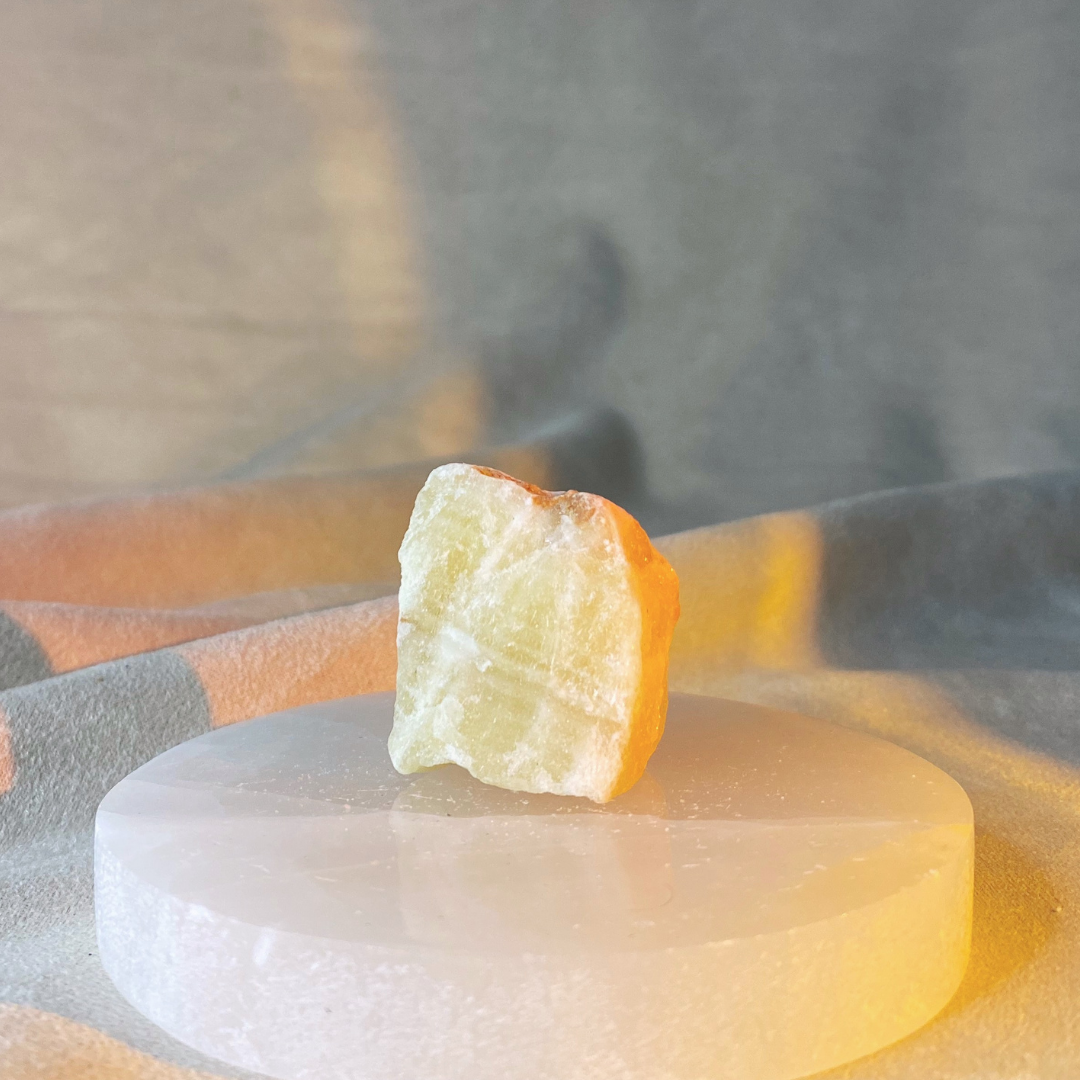 Yellow Aragonite Raw